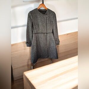 BCBG MAXAZRIA Jarrett Wool Blend Tweed Moto Coat XXS